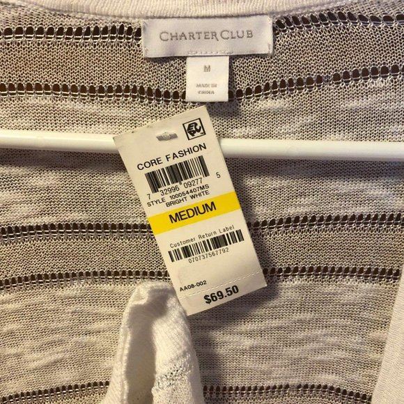 NWT Charter Club Cardigan - Picture 3 of 4